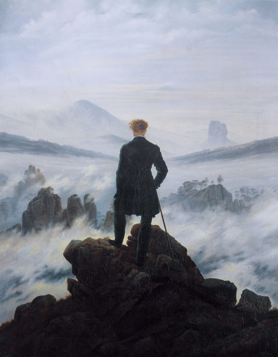 Caspar David Friedrich, Voyageur contemplant une mer de nuages